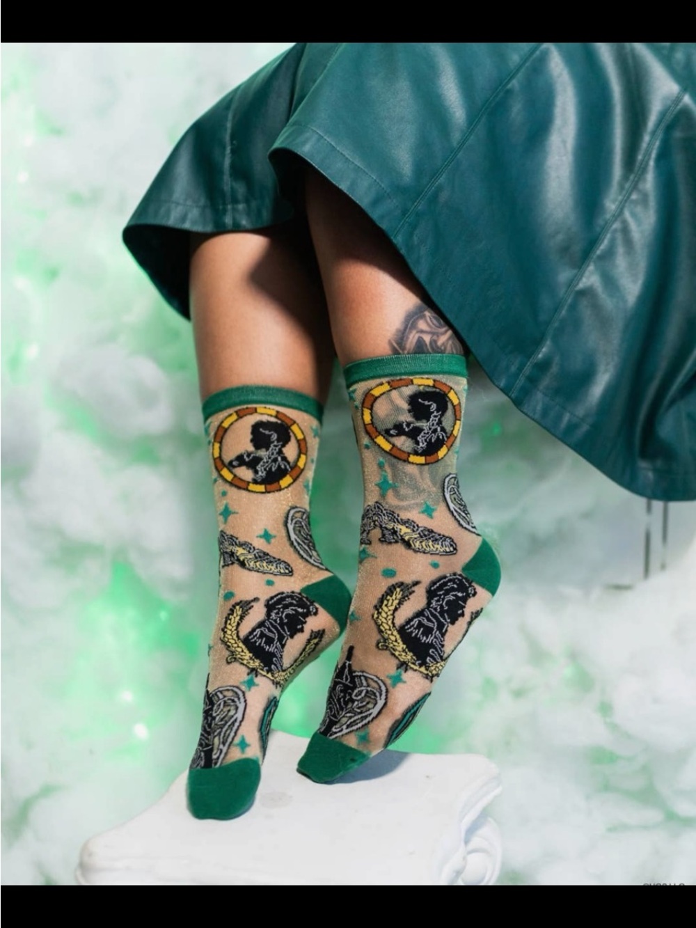 Sock Candy Wicked All Roads Lead to OZ.Shimmer Crew Socks.  Price Firm.